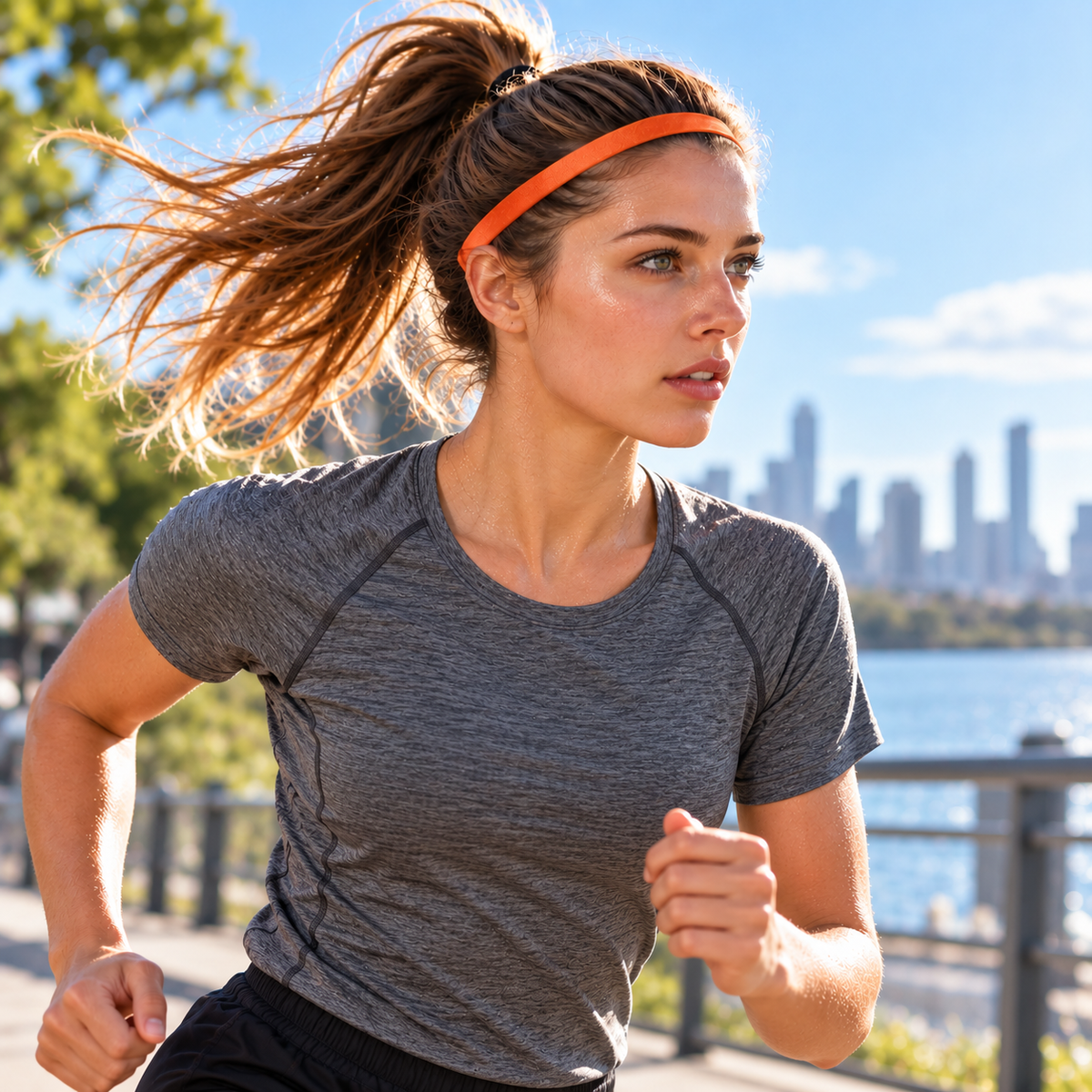 Orange Sports Headband